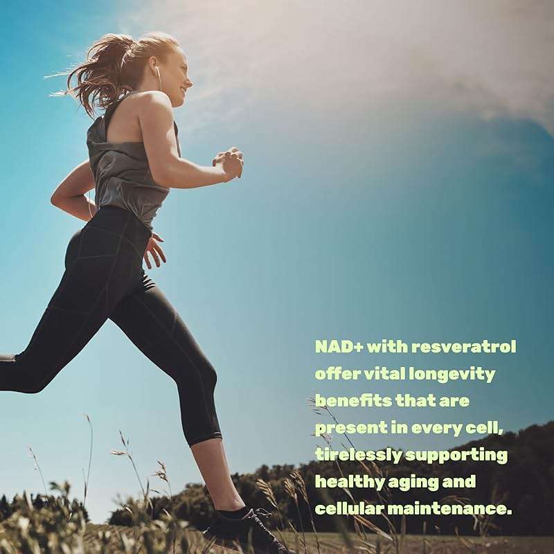 NAD+ Resveratrol Supplement 1,000mg Per Serving, 120 Veggie Capsules | 2-in-1 Extra Strength NMN Supplement Alternative | NAD Supplements for Women & Men | Non-GMO, Gluten Free - Image 4