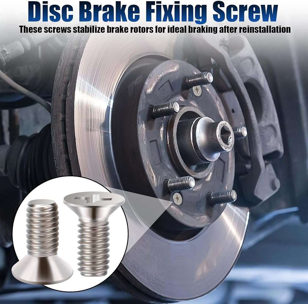 8 PCS Stainless Steel Brake Disc Rotor Screws, Brake Disc Rotor Screws for Front and Rear, 93600-06014-0H, Disc Brake Fixing Screw Compatible with Honda, Acura, Hyundai and Kia Models - Image 5