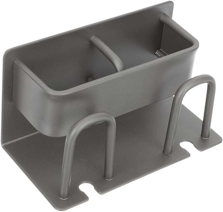 Hoement Multi-Functional Wall-Mounted Toothbrush Holder and Cup Stand for Bathroom Storage No Drilling Required for Couples Easy Installation and Organization - Image 1