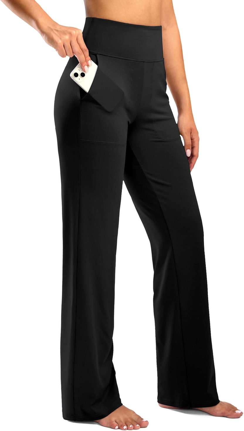 G Gradual Women's Yoga Pants Wide Leg wiht Pockets High Waist Stretch Loose Casual Lounge Sweatpants Petite/Regular/Tall - Image 1