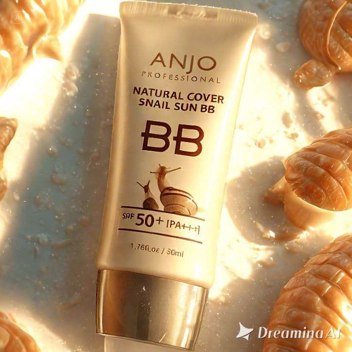 Natural Cover Snail Sun BB Cream SPF 50+PA+++ 50ml X 1EA / Makeup Base/Snail Mucus/Korean Cosmetics - Image 4