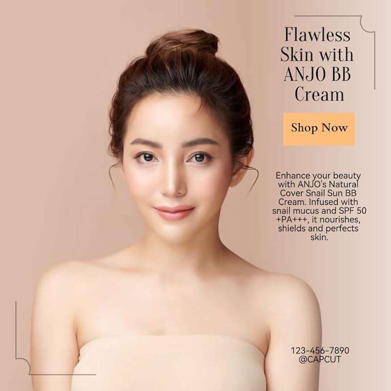 Natural Cover Snail Sun BB Cream SPF 50+PA+++ 50ml X 1EA / Makeup Base/Snail Mucus/Korean Cosmetics - Image 5
