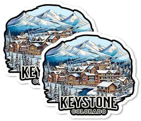 Keystone Colorado Magnet 4 Inch 2-Pack City USA – Strong Vinyl Decorative Travel Magnets for Fridge Locker Kitchen Office – Cute Fun Aesthetic Cool Durable & Long-Lasting Souvenir ID44999 - Image 1