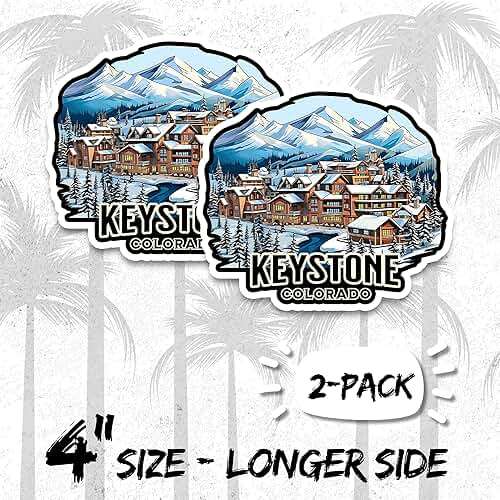 Keystone Colorado Magnet 4 Inch 2-Pack City USA – Strong Vinyl Decorative Travel Magnets for Fridge Locker Kitchen Office – Cute Fun Aesthetic Cool Durable & Long-Lasting Souvenir ID44999 - Image 2