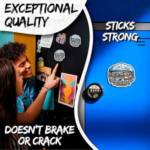 Keystone Colorado Magnet 4 Inch 2-Pack City USA – Strong Vinyl Decorative Travel Magnets for Fridge Locker Kitchen Office – Cute Fun Aesthetic Cool Durable & Long-Lasting Souvenir ID44999 - Image 3