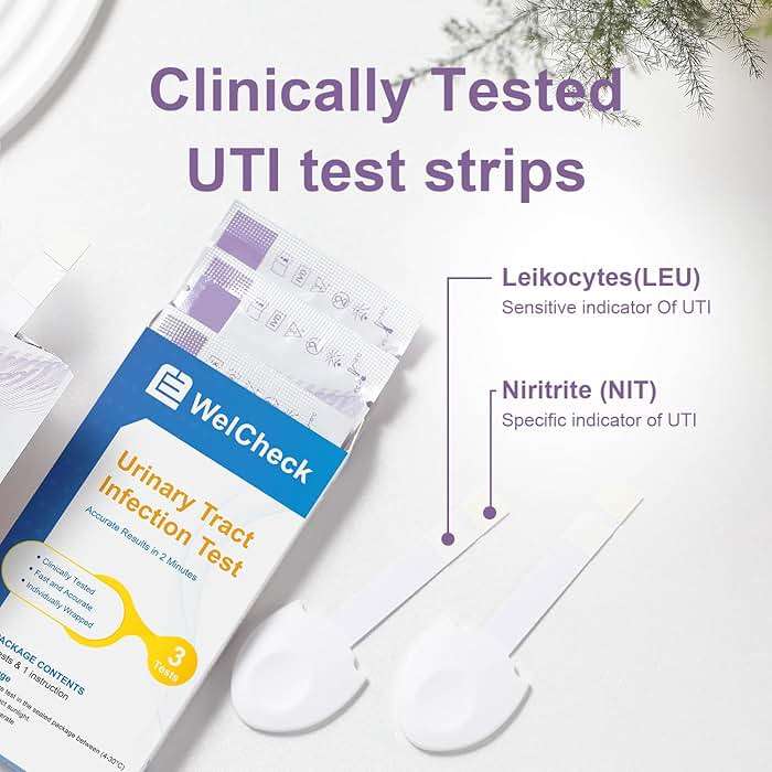 WelCheck UTI Test Strips, Urinary Tract Infection Test for Home Use, Quick Accurate Results in 2 Min, Detects Leukocytes & Nitrite, Individually Packaged, 3 Pack - Image 5