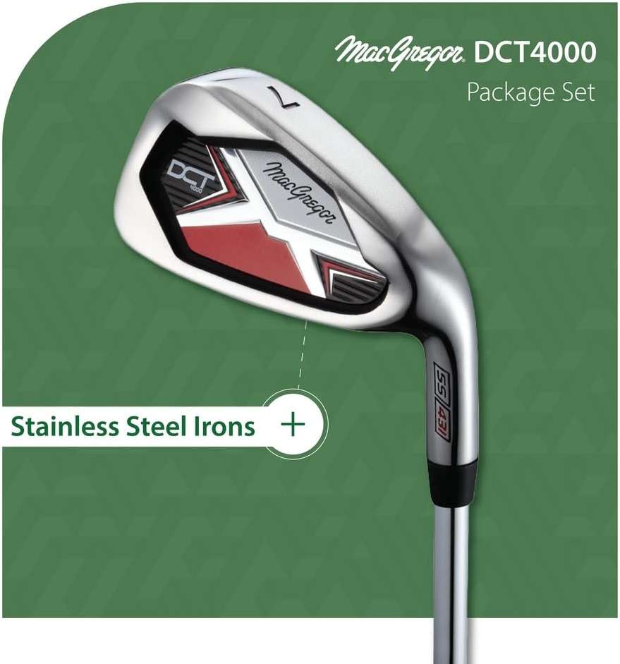 MacGregor Golf DCT4000 Golf Clubs Set with Bag, Mens Right Hand (12 Clubs / 16 Pieces) - Image 5