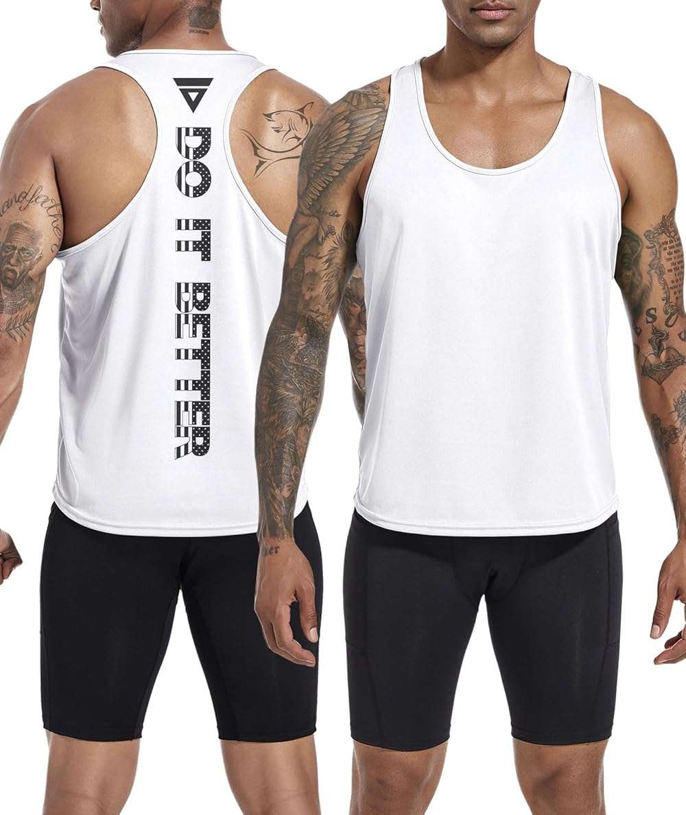 Boyzn Men's 1, 3 or 5 Pack Y-Back Workout Tank Tops, Athletic Muscle Gym Tank Tops, Fitness Bodybuilding Sleeveless T-Shirts - Image 2