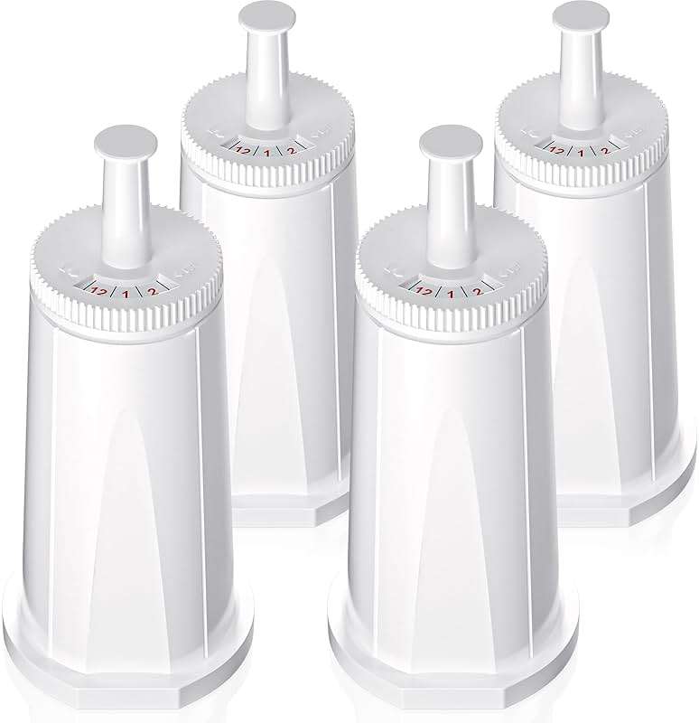 Replacement Water Filter for Breville Espresso Machine Barista Touch Bes880, Barista Pro BES878, Oracle Touch BES990, Oracle BES980, Dual Boiler BES920 Bambino ClaroSwiss Sage, Pack of 4 - Image 1