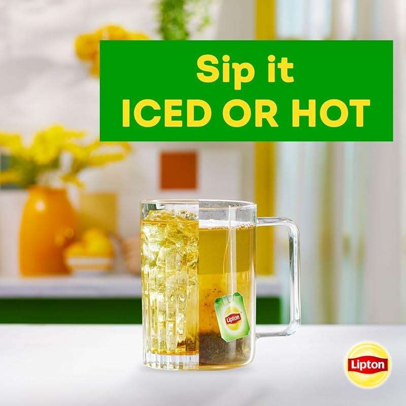 Lipton Decaffeinated Green Tea Bags, Unsweetened Teabags for Decaf Hot Tea or Decaf Iced_Tea with Flavonoids, 40 Tea_Bags, (Pack of 2) - Image 6