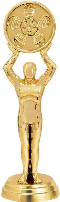 Crown Awards Customizable 12.5" Film Movie Black Star Trophy Award, Engrave Now - Image 2