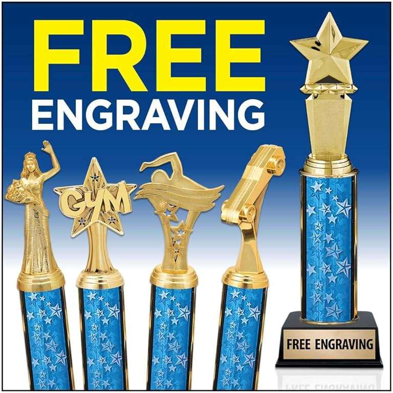 Crown Awards Customizable 12.5" Film Movie Black Star Trophy Award, Engrave Now - Image 6