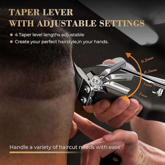 PRITECH Barber Hair Clippers for Men, Professional Barber Clippers and Trimmer Set, Mens Cordless Hair Clippers for Barbers Haircut Kit - Image 3