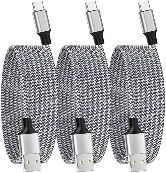[Apple MFi Certified] iPhone 17 Charger Fast Charging CarPlay Cable, 3 Pack 6ft 3A Fast Charging USB to USB-C Nylon Braided Type-C Data Sync Transfer Cord for iPhone 17/Air/16/15 Galaxy Pixel Airpods - Image 1