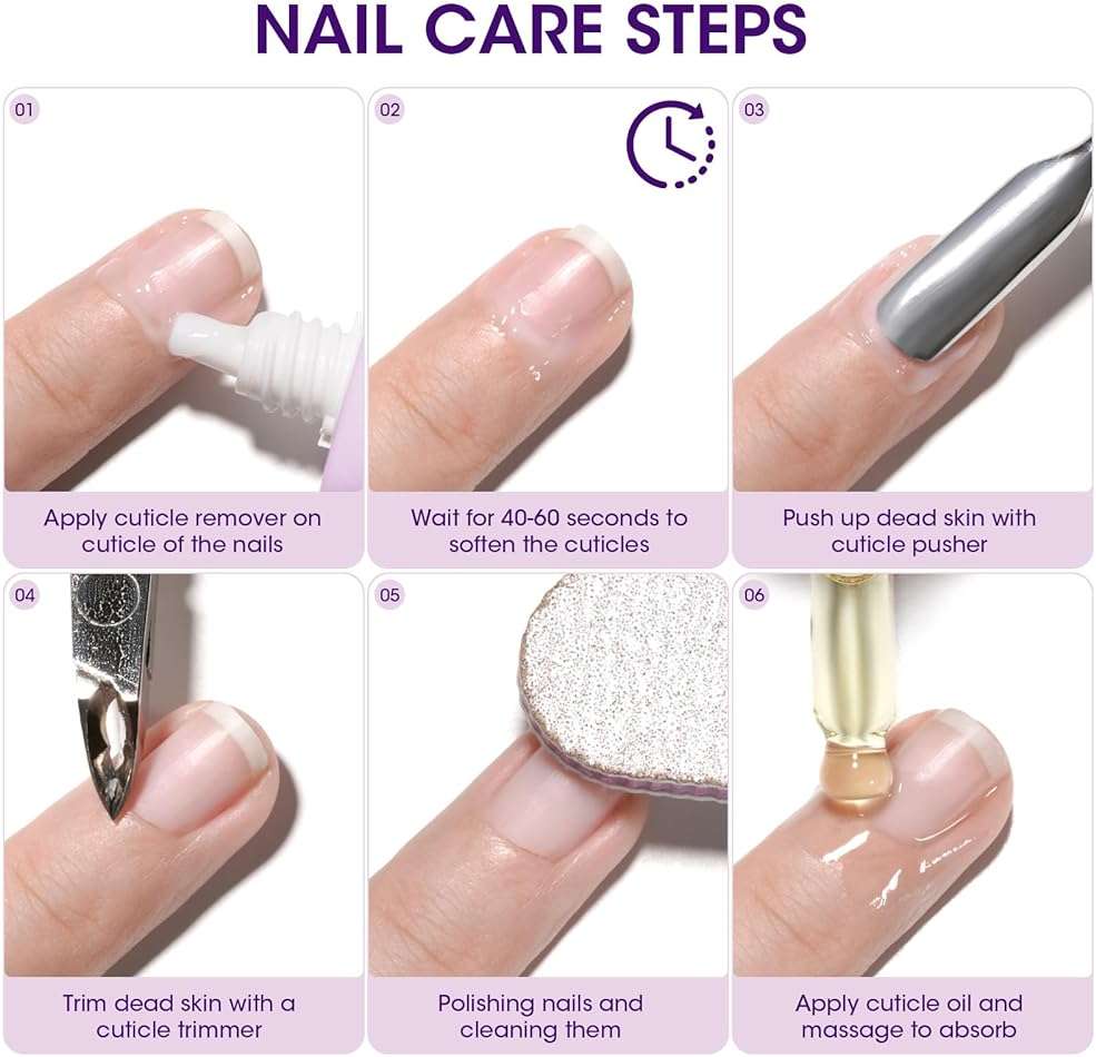 GELLEN Cuticle Remover Instant Nail Cuticle Softener with Shea Butter Moisturizing Professional Cuticle Cream Removes Dry Dead Skin Overgrown Cuticles Nail Care Treatment Supplies - Image 7