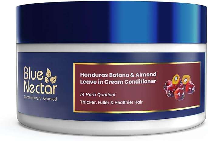 Blue Nectar Batana Leave-In Conditioner for Curly, Wavy & Frizzy Hair | Redensyl Alternate Hair Moisturizer for Men & Women | Detangle & Nourish Hair Cream for Thicker & Fuller Hair (14 Herbs, 7Oz) - Image 1