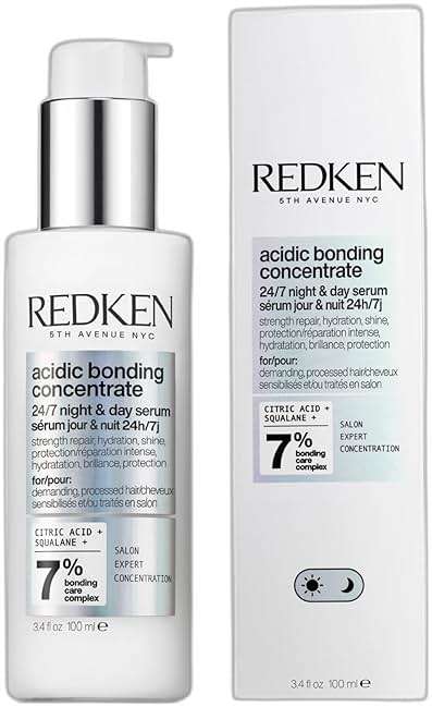 Redken Acidic Bonding Concentrate 24/7 Night & Day Serum For Damaged Hair - Nourishes & Restores, Overnight Hair Repair & Protection, Lightweight & Anti-Frizz - Image 1