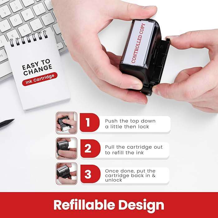 Promot Controlled Copy - Self Inking Rubber Stamp - Ink Stamps - Image 7