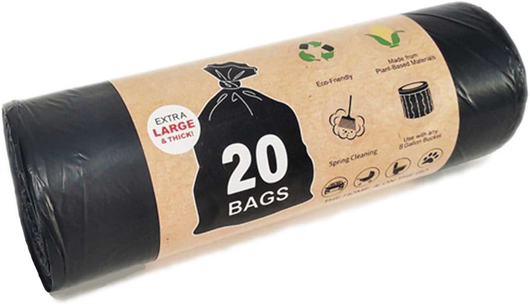 Biodegradable Camping Toilet Waste Bags & Trash Bags, 8 Gallon Compostable Porta Potty Liners for Outdoor, Hiking, and Travel, Leak-Proof and Odorless Design for 5 Gallon Buckets - Image 1