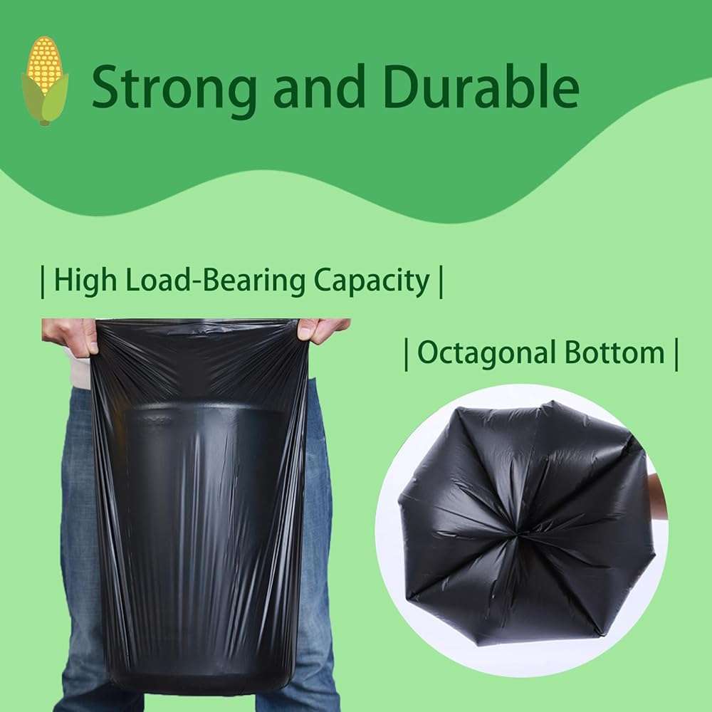 Biodegradable Camping Toilet Waste Bags & Trash Bags, 8 Gallon Compostable Porta Potty Liners for Outdoor, Hiking, and Travel, Leak-Proof and Odorless Design for 5 Gallon Buckets - Image 4