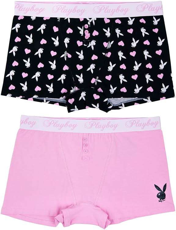 Playboy womens Juniors Ladies Bunny Print Underwear and Sports Bra Sets in Sizes Xxs-xl - Image 1