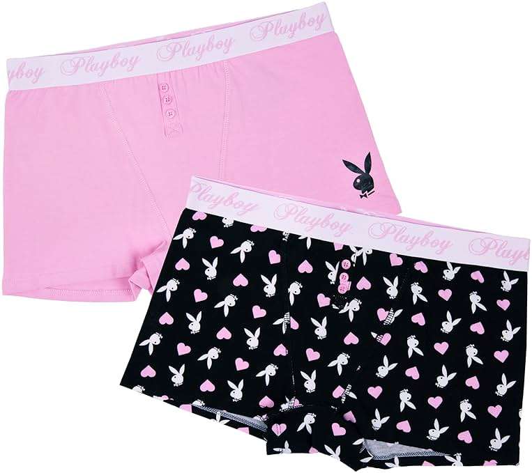 Playboy womens Juniors Ladies Bunny Print Underwear and Sports Bra Sets in Sizes Xxs-xl - Image 3