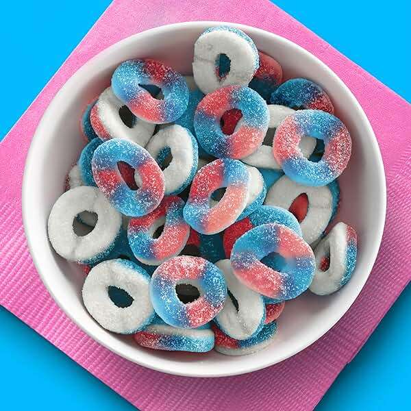 SweeTARTS Halos, Candy, Blue Punch and Strawberries and Cream, Tart and Chewy, Soft and Fluffy, 11 oz - Image 5