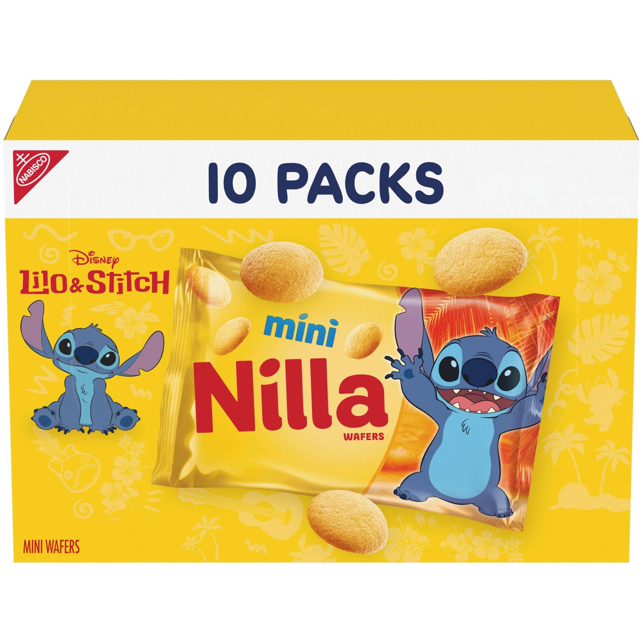 NILLA Wafers Mini Cookies, Vanilla Wafers, 10 Snack Packs - Image 1