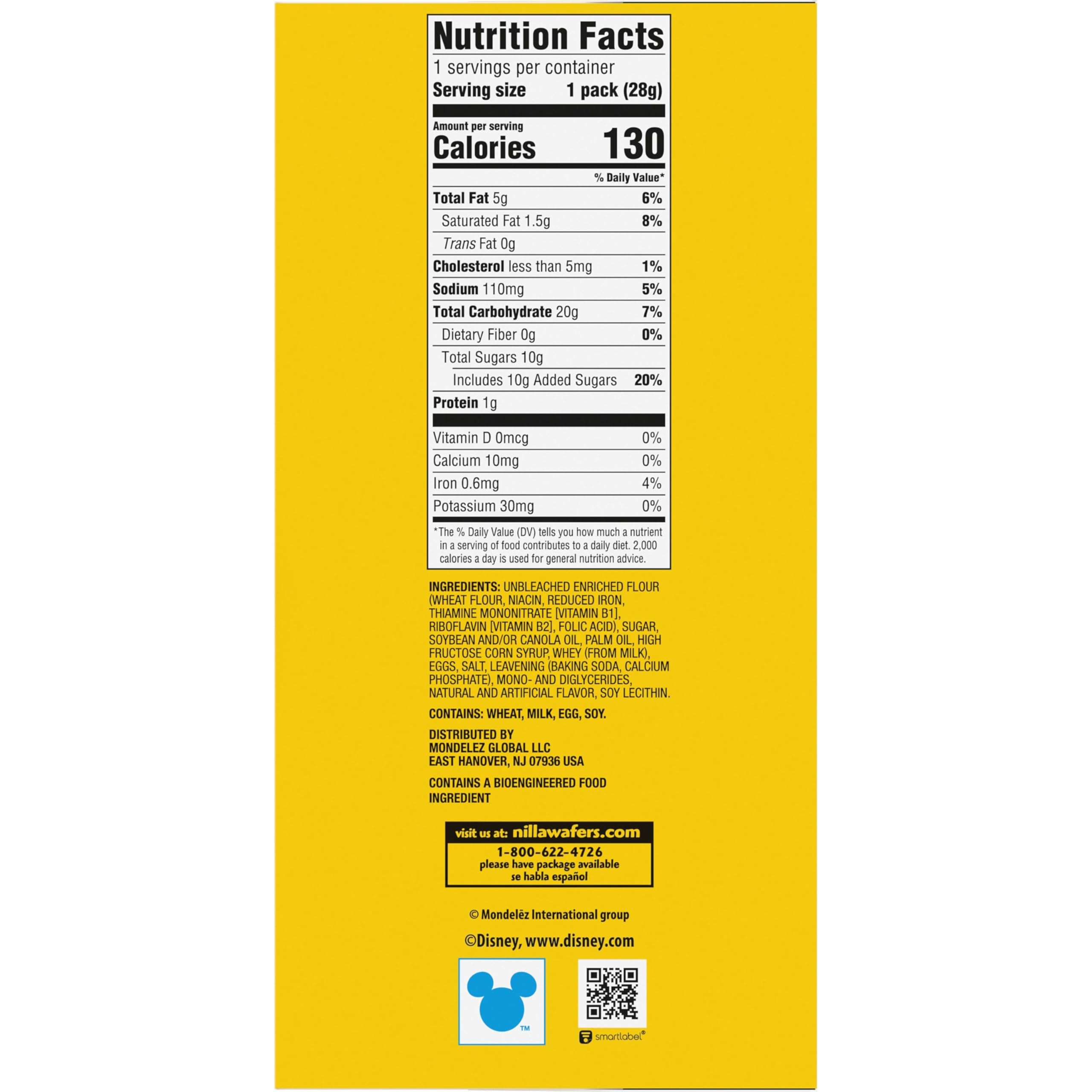 NILLA Wafers Mini Cookies, Vanilla Wafers, 10 Snack Packs - Image 3