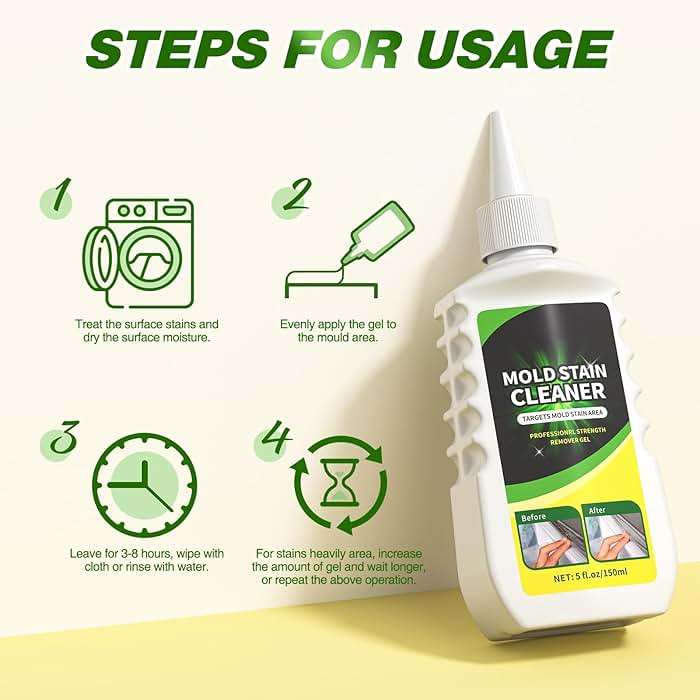 Home Remover Gel, Household Washing Machine Cleaner for Front Loader Washing Machine Seal with Brush and Towel for Bathroom, Refrigerator Sealant, Wall, Tile Grout, Kitchen - Image 6