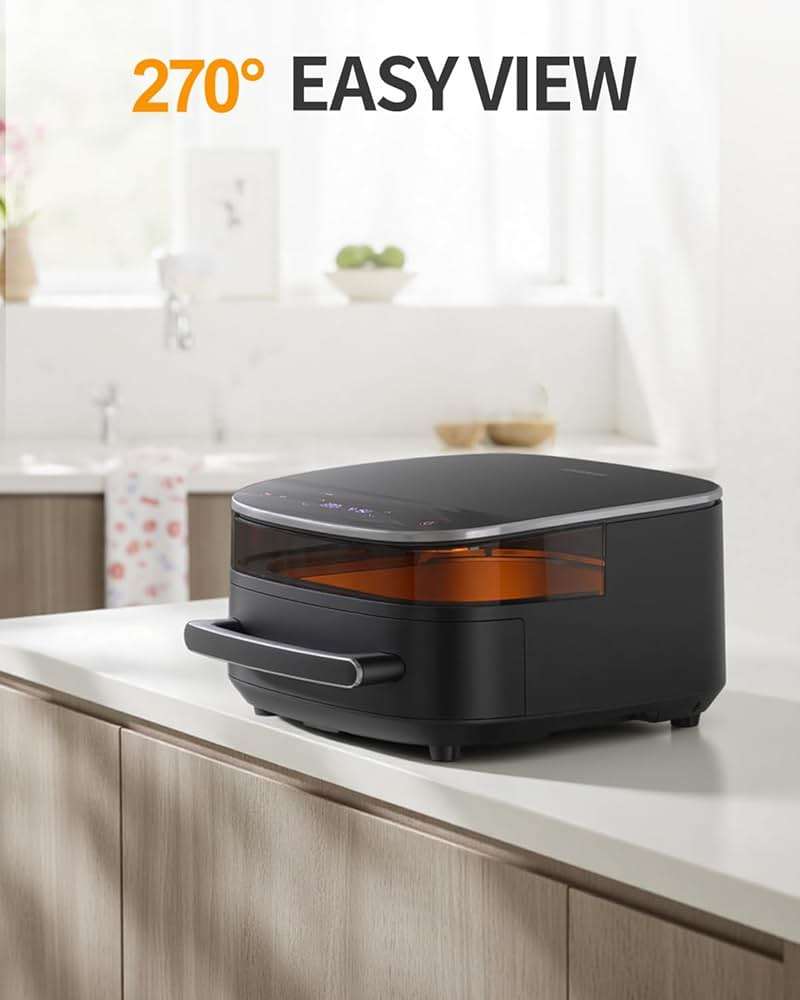 Large Air Fryer 6QT, 11-in-1 Fast Cooking Air Fryer with Top & Bottom Heating, No Flip Needed, Quiet 50dB, Family Size Digital Air Fryer for Healthy Meals, Fits a 12" Pizza or Steaks - Image 7