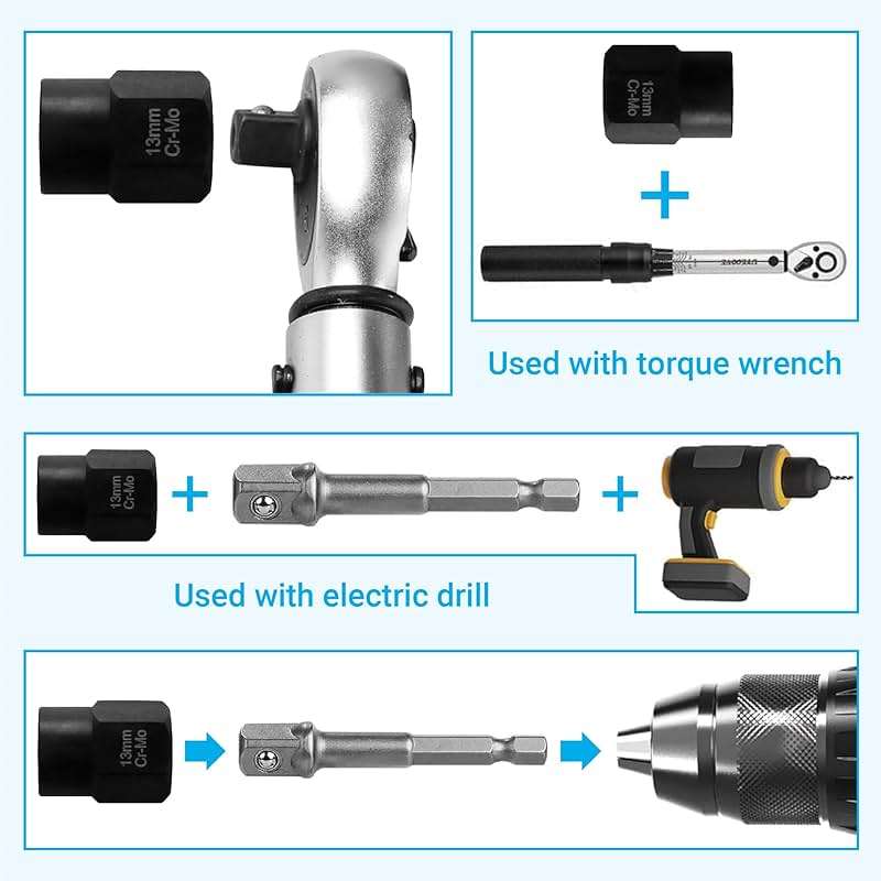 Cenforge 26-Piece Multi-Size Bolt Extractor Set, Spiral Screw Extractor, Bolt Extractor Set, with Right Hand Drill Bit, Stripped Bolt Remover, Borken Bolt Extractor Kit for Removing Nuts Bolts - Image 3