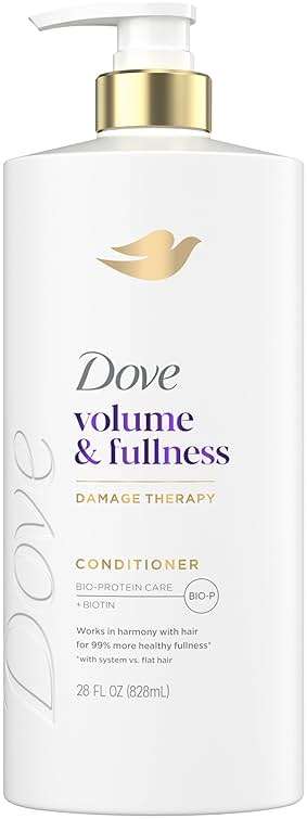 Dove Conditioner Volume & Fullness for Fine, Thin Hair with Bio-Protein Care Technology and Biotin 28 Fl Oz - Image 1