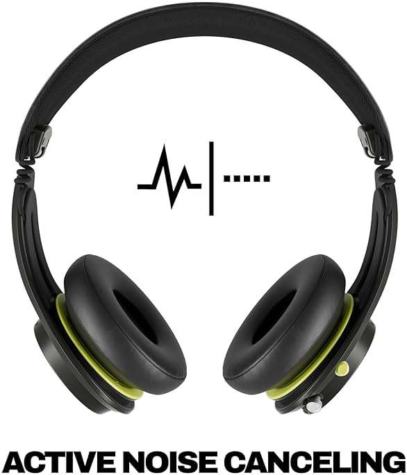 Skullcandy Icon ANC Wireless On-Ear Bluetooth Headphones, Active Noise Cancelling, 60 Hours Battery, Sweat Water Resistant, Foldable Durable Travel Ready, Microphone for iPhone Android - True Black - Image 2