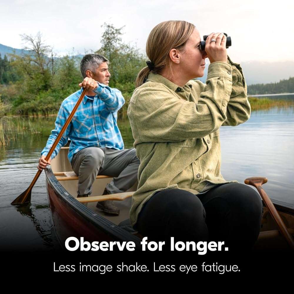 Nikon STABILIZED 10x25 Binoculars - Optical Image Stabilization, Blur-Free View, Waterproof Design, 10x Magnification for Hunting, Birdwatching & Outdoor Activities - Image 4
