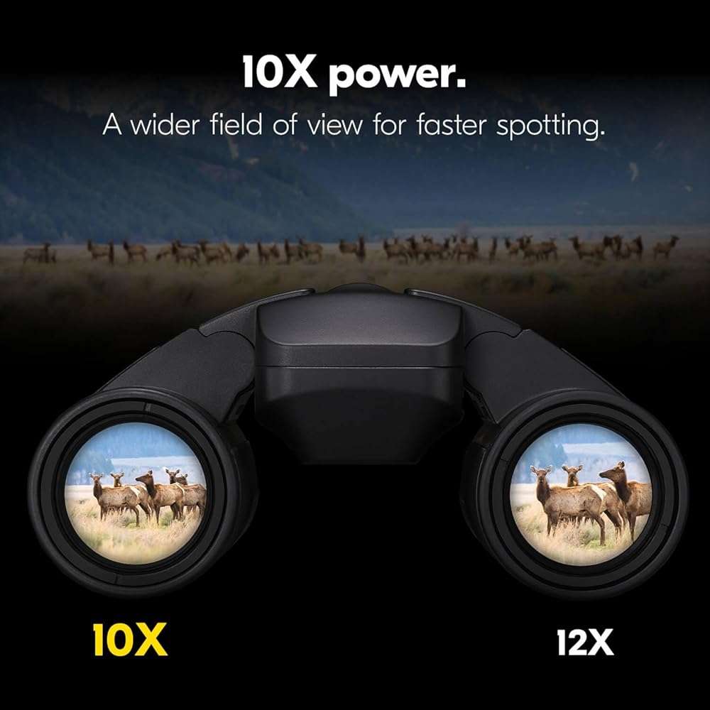 Nikon STABILIZED 10x25 Binoculars - Optical Image Stabilization, Blur-Free View, Waterproof Design, 10x Magnification for Hunting, Birdwatching & Outdoor Activities - Image 7