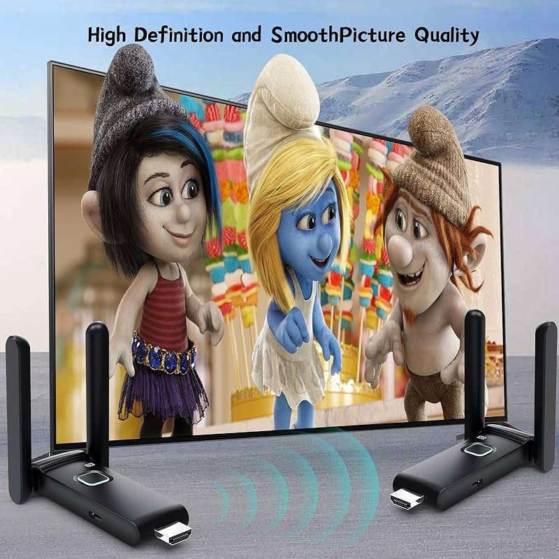 Wireless HDMI 4 Receivers and Transmitter,Up to 6 RXs,No Hot,Extender Plug and Play,165FT/50M,2.4/5G Wirelessly Simultaneous Expansion for Multiple Screens from Laptop and Camera to TVs,Projectors - Image 4