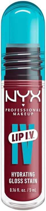 NYX PROFESSIONAL MAKEUP Lip IV Hydrating Glossy Lip Stain with 12HR Hydration - Bubblegum Burst (Pink) - Image 2