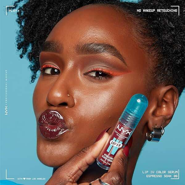 NYX PROFESSIONAL MAKEUP Lip IV Hydrating Glossy Lip Stain with 12HR Hydration - Bubblegum Burst (Pink) - Image 9