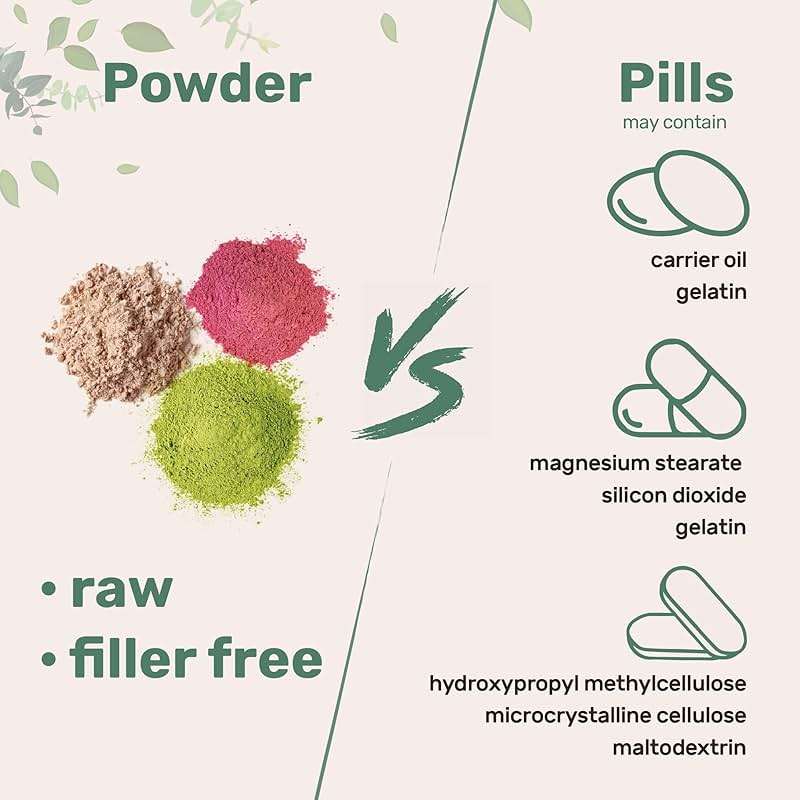 Micro Ingredients Super Greens Powder, 1lb | 100 Superfood Blend with Daily Greens, Probiotics, Fruits, Vegetables & Mushrooms | Source of Vegan Protein & Enzymes | Non-GMO, Gluten-Free, No Additives - Image 7