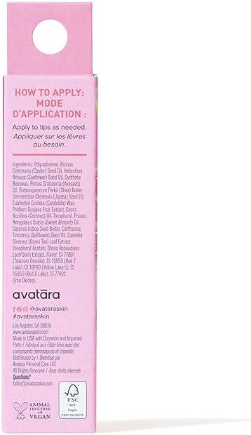 Avatara Guava Glow Tinted Lip Jelly - Hydrating Tinted Lip Balm with Vitamin-Rich Fruit Extracts - Pale Pink Rosy Lip Treatment for Tweens, Teens and All Skin Types, Non-Sticky and Vegan - Image 2