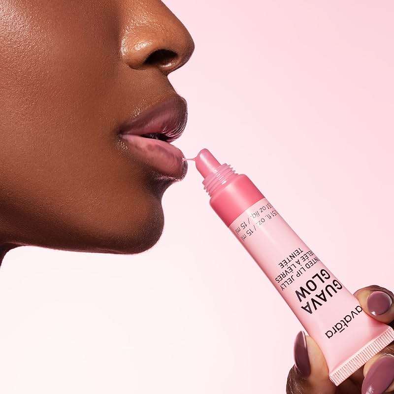Avatara Guava Glow Tinted Lip Jelly - Hydrating Tinted Lip Balm with Vitamin-Rich Fruit Extracts - Pale Pink Rosy Lip Treatment for Tweens, Teens and All Skin Types, Non-Sticky and Vegan - Image 5