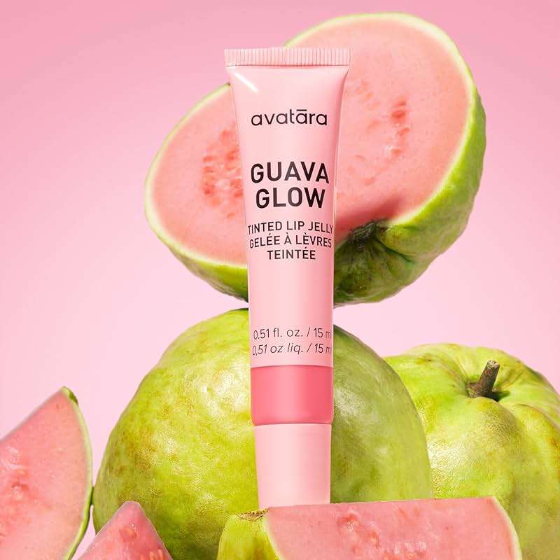 Avatara Guava Glow Tinted Lip Jelly - Hydrating Tinted Lip Balm with Vitamin-Rich Fruit Extracts - Pale Pink Rosy Lip Treatment for Tweens, Teens and All Skin Types, Non-Sticky and Vegan - Image 7
