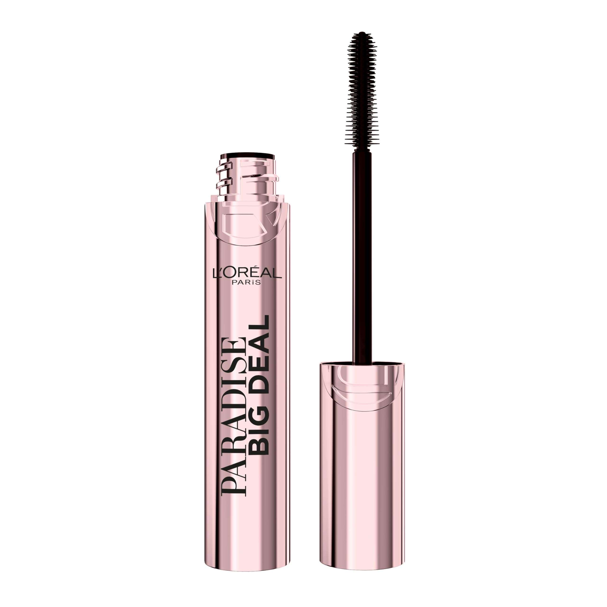 L'Oreal Paris Paradise Big Deal Mascara, Volumizing and Lengthening Formula, Buildable, Clump Resistant, Washable Blackest Black Mascara, 0.33 Fl Oz - Image 1