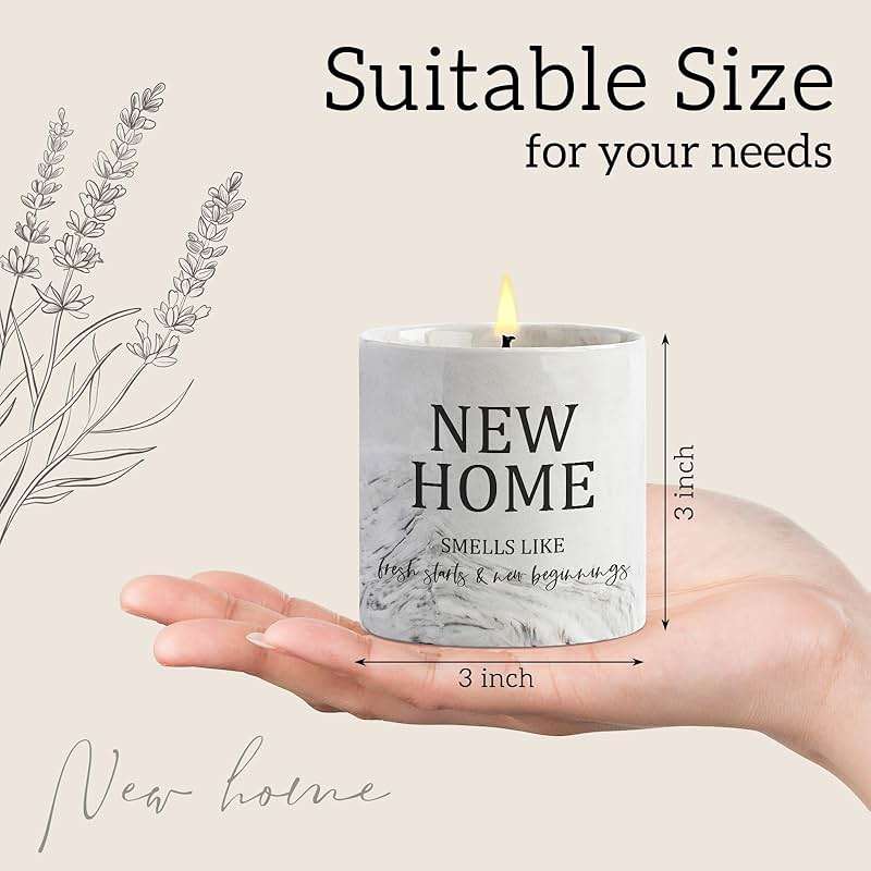 Housewarming Gifts New Home Candle for New Homeowners First Apartment Gifts New House Gift House Warming Candle for Women Men Best Friends Lavender Candles - Image 6