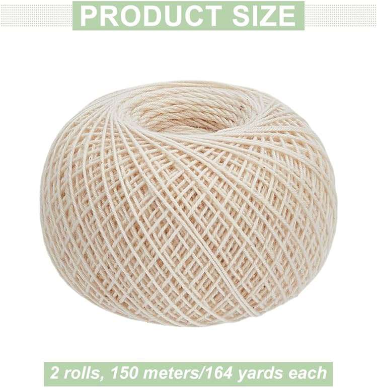 FREEBLOSS 300m Sashiko Thread 100% Cotton Embroidery Flosses White Hand Embroidery Thread 4 Strands Sashiko Quilting Thread for Sewing Needlework - Image 3