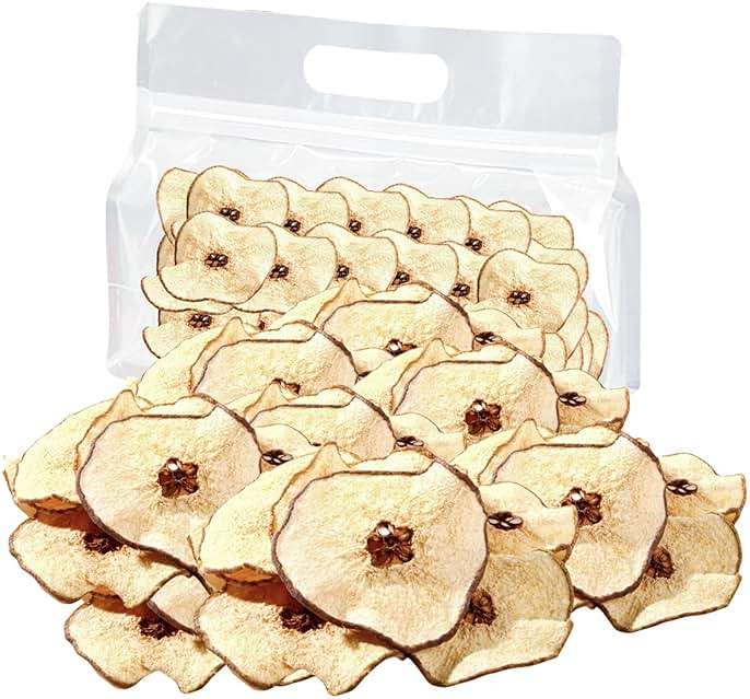 Dried Pears Slices Dehydrated Pear Pieces for Cocktails Garnish Bulk No Sugar Added Dry Fruit Chips for Tea Potpourri Baking Cooking Decor All Natural Vegan(6oz) - Image 1
