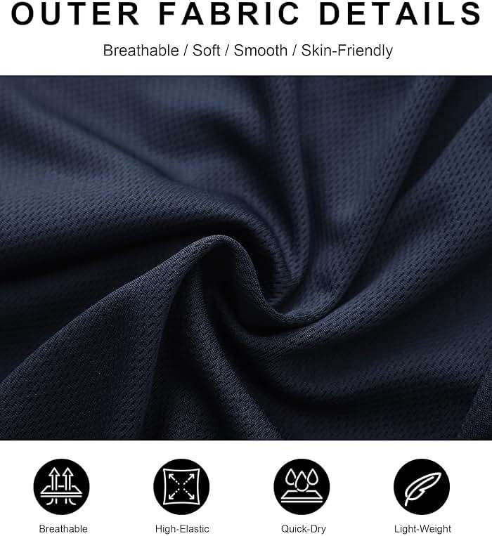 Kinglaman 4 Pack Mens 2 in 1 Running Workout Shorts with Liner, Gym Athletic Quick Dry Sport Shorts with Pockets - Image 4