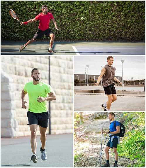 Kinglaman 4 Pack Mens 2 in 1 Running Workout Shorts with Liner, Gym Athletic Quick Dry Sport Shorts with Pockets - Image 6