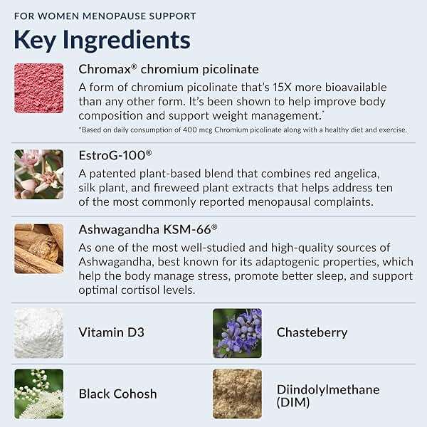 Stonehenge Health for Women Menopause Support for Peri + Menopause + Post - Mood, Energy, Stress, Hot Flashes, Night Sweats, Sleep & Cortisol, Chromax Chromium, Vitamin D3, KSM-66 Ashwagandha - Image 5